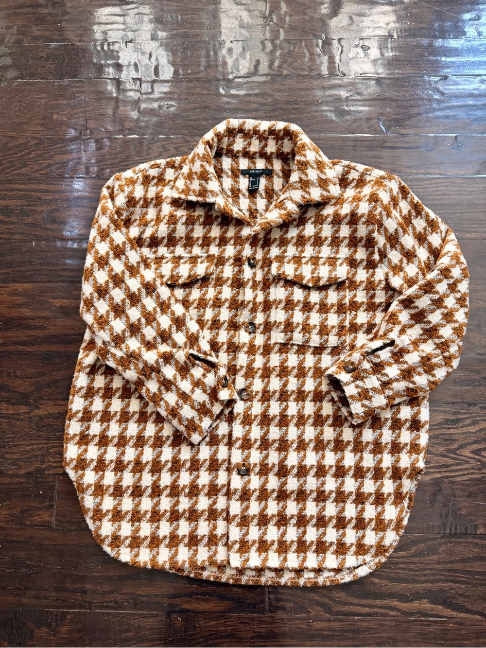 Forever 21 Women’s Houndstooth Jacket